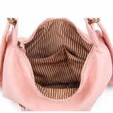 The Lisa Convertible Backpack Crossbody - Petal Pink - Ampere Creations