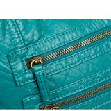 The Lisa Convertible Backpack Crossbody - Teal - Ampere Creations