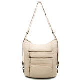 The Lisa Convertible Backpack Crossbody - Taupe - Ampere Creations