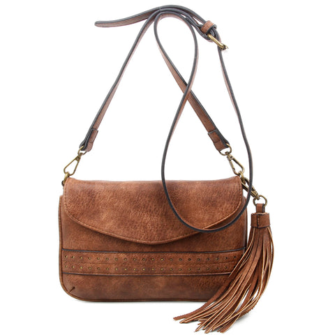 The Audry Crossbody - Brown - Ampere Creations