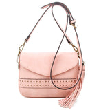 The Audry Crossbody - Pastel Pink - Ampere Creations