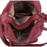 The Alison Crossbody - Burgundy - Ampere Creations