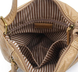 The Camile Three Zip Crossbody - Sand - Ampere Creations