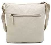 The Camile Three Zip Crossbody - Taupe - Ampere Creations