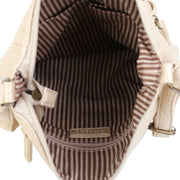 The Camile Three Zip Crossbody - Champagne - Ampere Creations