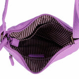 The Camile Three Zip Crossbody - Light Purple - Ampere Creations