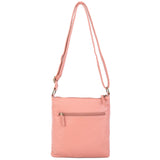 The Camile Three Zip Crossbody - Peach - Ampere Creations