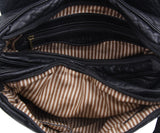 The Large Bonnie Saddle Crossbody - Black - Ampere Creations