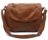 The Large Bonnie Saddle Crossbody - Brown - Ampere Creations