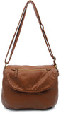 The Large Bonnie Saddle Crossbody - Brown - Ampere Creations