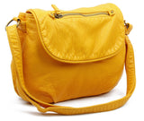 The Large Bonnie Saddle Crossbody - Honey Mustard - Ampere Creations