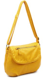 The Large Bonnie Saddle Crossbody - Honey Mustard - Ampere Creations