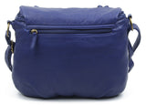 The Large Bonnie Saddle Crossbody - Navy Blue - Ampere Creations
