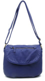 The Large Bonnie Saddle Crossbody - Navy Blue - Ampere Creations