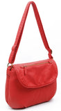 The Large Bonnie Saddle Crossbody - Poppy Red - Ampere Creations