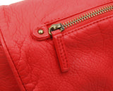The Large Bonnie Saddle Crossbody - Poppy Red - Ampere Creations