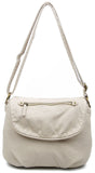 The Large Bonnie Saddle Crossbody - Taupe - Ampere Creations
