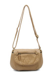 The Small Bonnie Saddle Crossbody - Sand - Ampere Creations