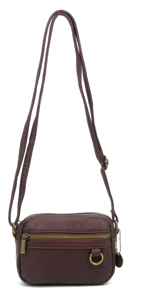 The Caroline Mini Crossbody - Chocolate Brown – Ampere Creations