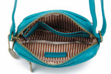 The Caroline Mini Crossbody - Teal - Ampere Creations