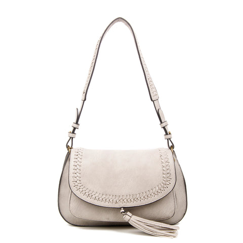 The Alice Saddle- Light Grey - Ampere Creations