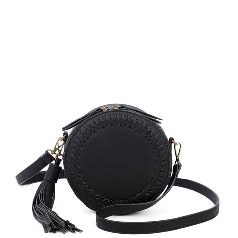 Suzie Round Crossbody - Black - Ampere Creations