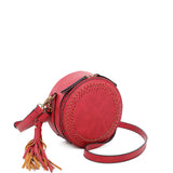 Suzie Round Crossbody - Red - Ampere Creations