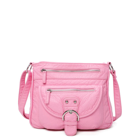 The Lorie Crossbody - Bubble Gum Pink