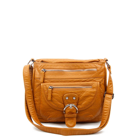 The Lorie Crossbody - Light Brown - Ampere Creations