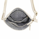 Daisy Biodegradable Vegan Leather Single Zip Classic Bag - Cream