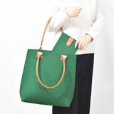 Luna Felt Tote Organizer with additional pouch bag - Green