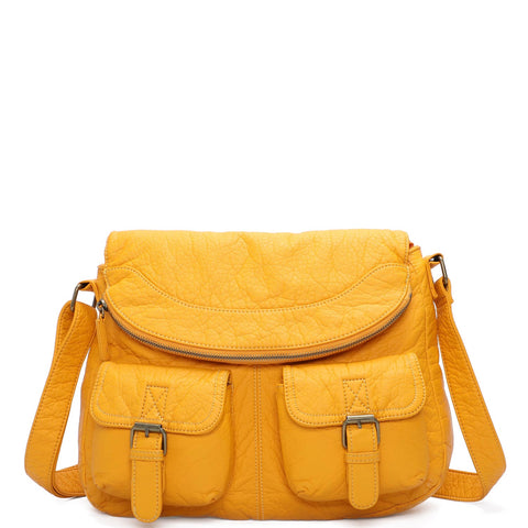 The Annabell Messenger Crossbody - Honey Mustard