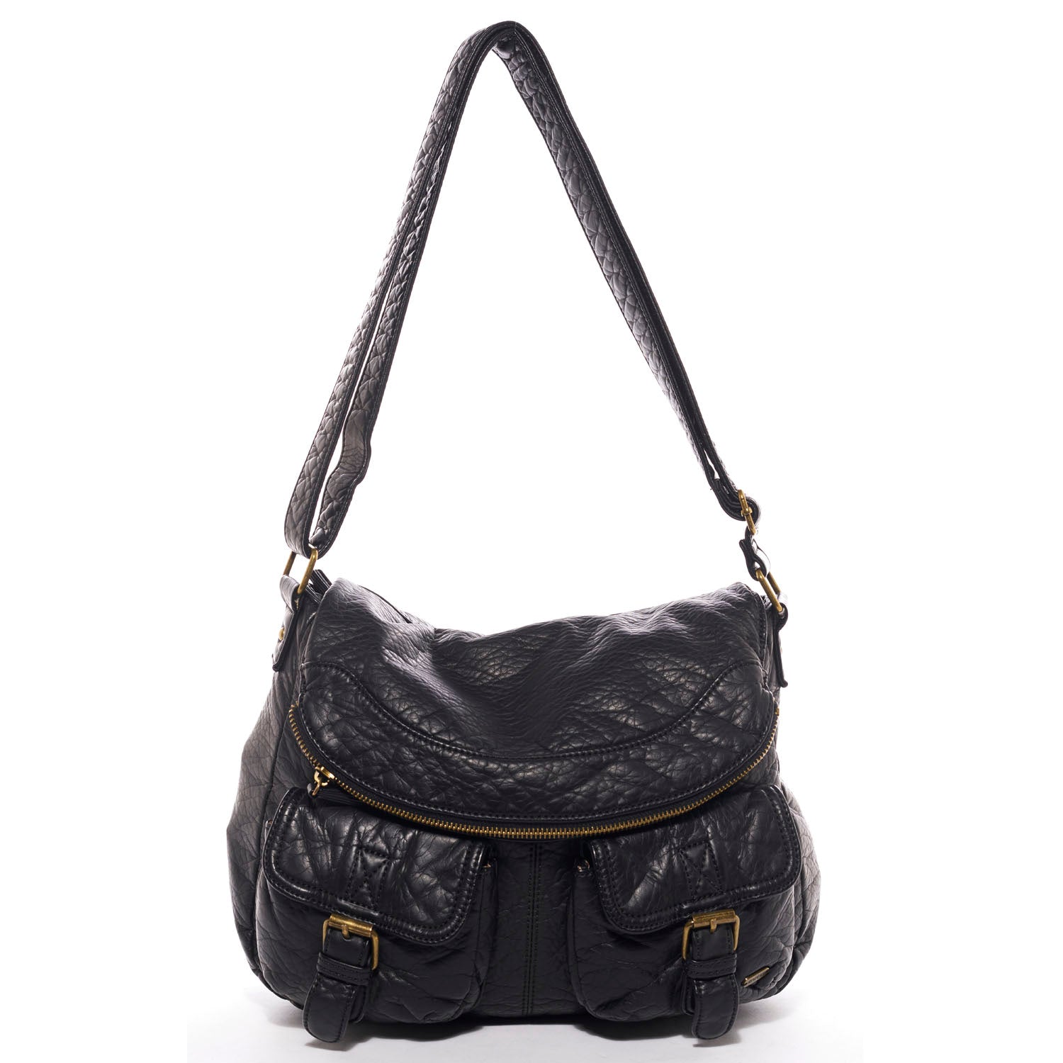 The Annabell Messenger Crossbody - Black – Ampere Creations