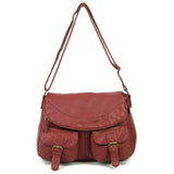 The Annabell Messenger Crossbody - Burgundy - Ampere Creations