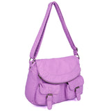 The Annabell Messenger Crossbody - Light Purple - Ampere Creations