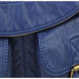 The Annabell Messenger Crossbody - Navy Blue - Ampere Creations