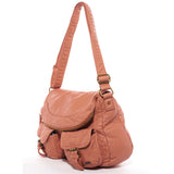 The Annabell Messenger Crossbody - Peach - Ampere Creations