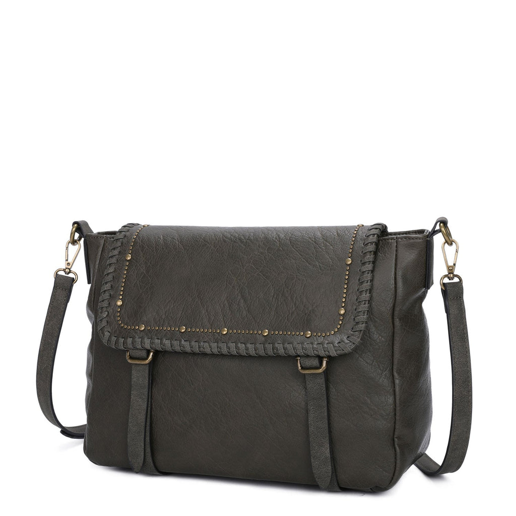 Genuine Black Leather Sling Bag | Crossbody Bag Cognac