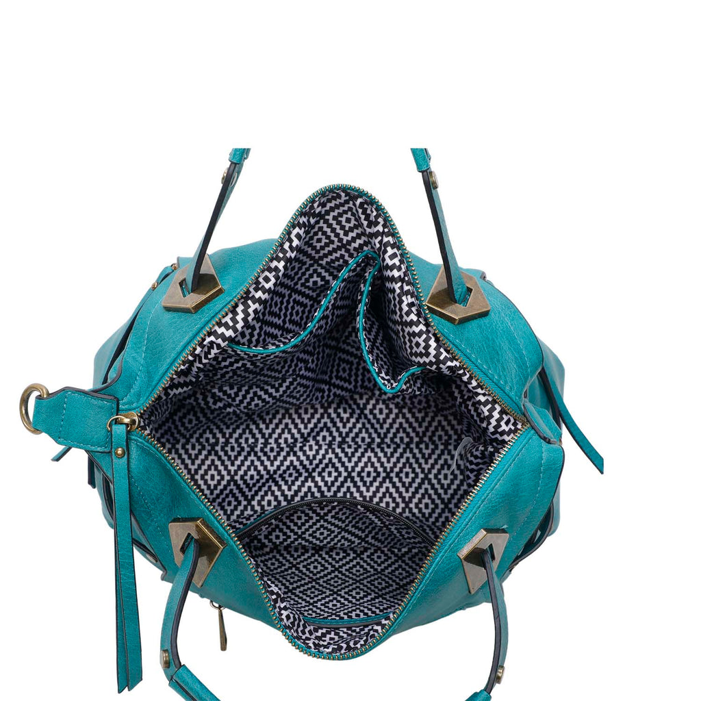 teal turquoise handbag