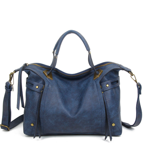 The Ali Satchel - Blue - Ampere Creations