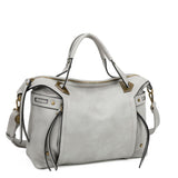 The Ali Satchel - Light Grey - Ampere Creations