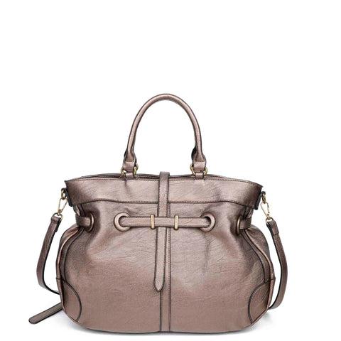 The Brandi Satchel - Bronze - Ampere Creations