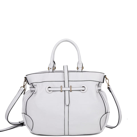 The Brandi Satchel - Fossil Grey - Ampere Creations