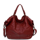 The Laurel Satchel - Burgundy - Ampere Creations