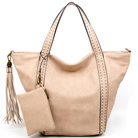 The Amelie Tote - Beige - Ampere Creations