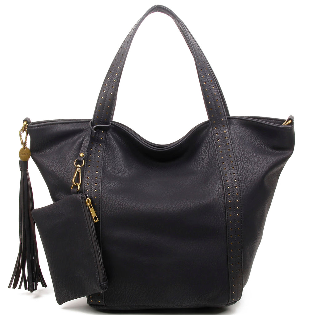 The Amelie Tote - Black - Ampere Creations