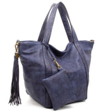 The Amelie Tote - Blue - Ampere Creations