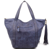 The Amelie Tote - Blue - Ampere Creations