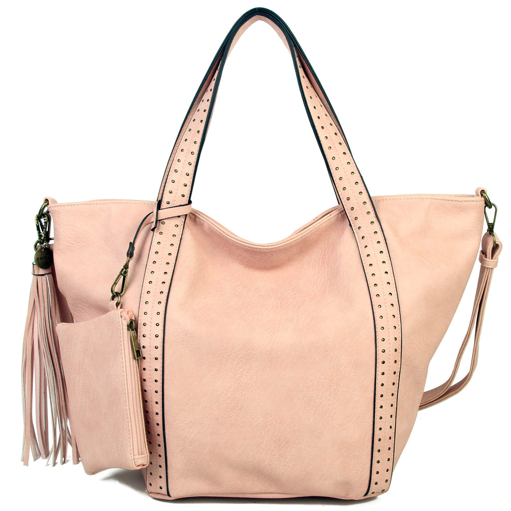 The Amelie Tote - Pastel Pink - Ampere Creations