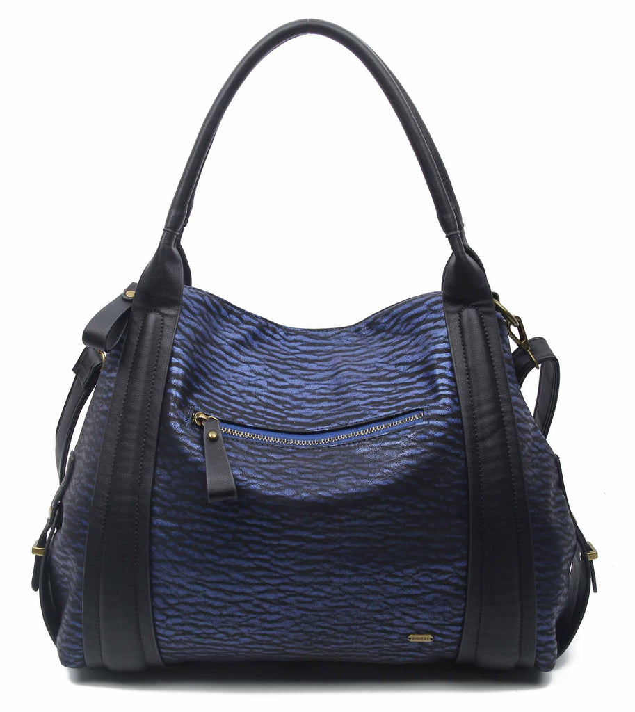 The Anna Tote Hobo - Blue - Ampere Creations